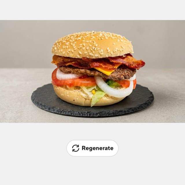 Giant Bacon Cheeseburger.