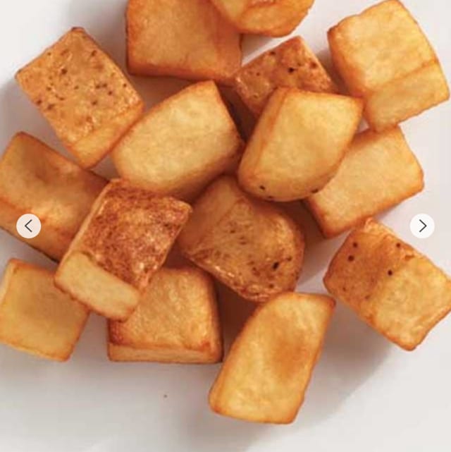 Seasoned Potatoe Cubes.